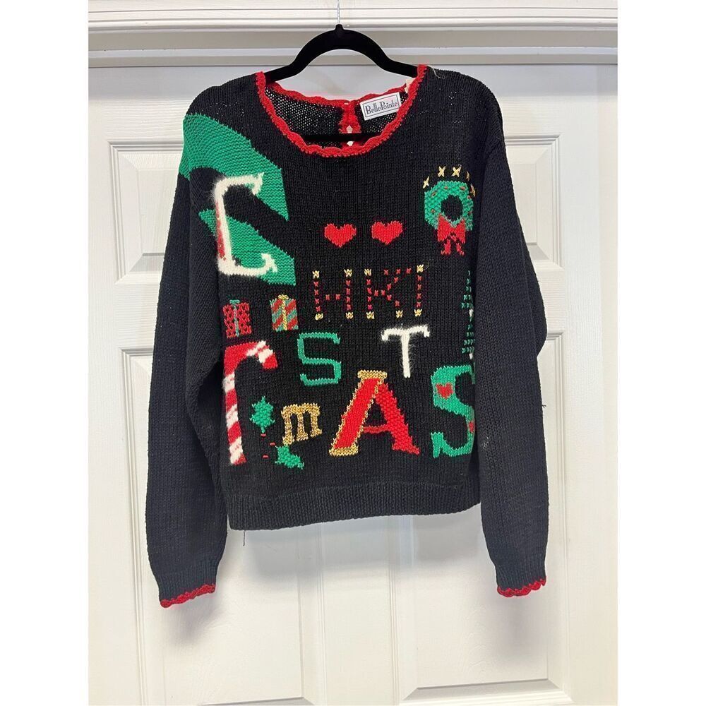Vintage BellePointe “Christmas” Christmas Sweater sz M